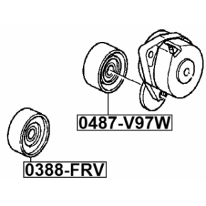 Poulie de renvoi FEBEST 0388-FRV pour HONDA CR-V OE 31190-RBD-E01 FEBEST