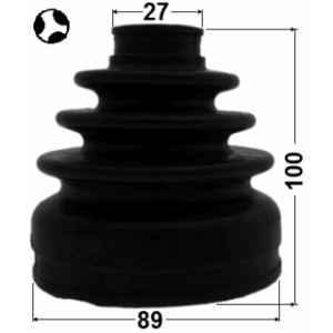 Kit de soufflet de joint homocinétique intérieur FEBEST 0415-CW6LHT pour MITSUBISHI OUTLANDER FEBEST