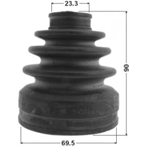 Kit de soufflet de joint homocinétique intérieur FEBEST 0415-CY34AT pour MITSUBISHI et plus encore... FEBEST