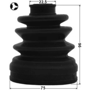 Kit de soufflet de joint homocinétique intérieur FEBEST 0415-N94T pour HYUNDAI, KIA, MITSUBISHI, MAZDA FEBEST