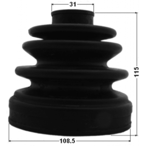 Kit de soufflet de joint homocinétique intérieur FEBEST 0415-V75RR pour MITSUBISHI, NISSAN MR430763 FEBEST