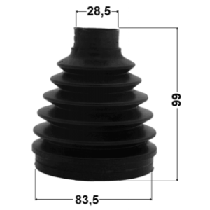 Kit de soufflet de joint homocinétique intérieur FEBEST 0415P-V97 pour MITSUBISHI SHOGUN FEBEST