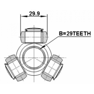 Rotule FEBEST 0416-DA pour VOLVO, MITSUBISHI MR263173 FEBEST