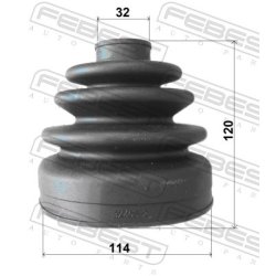 Soufflet d'arbre de transmission FEBEST 0417-V75R pour MITSUBISHI MONTERO OE MR528647 FEBEST