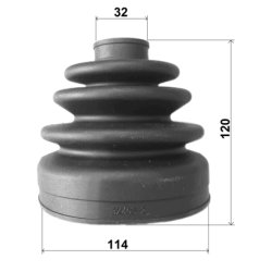 Soufflet d'arbre de transmission FEBEST 0417-V75R pour MITSUBISHI MONTERO OE MR528647 FEBEST