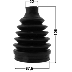 Kit de soufflet de joint homocinétique extérieur FEBEST 0417P-GA2RR pour MITSUBISHI 44017-T5C-000 FEBEST