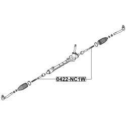 Biellette de direction intérieure FEBEST 0422-NC1W pour MITSUBISHI XPANDER OE 4410A769 FEBEST