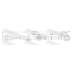 Capteur de vitesse de roue ABS FEBEST 04606-001 pour MITSUBISHI OE MR527311 FEBEST