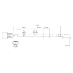 Capteur de vitesse de roue ABS FEBEST 04606-002 pour MITSUBISHI OE MR527312 FEBEST