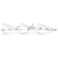 Capteur de vitesse de roue ABS FEBEST 04606-006 pour MITSUBISHI OE 4670A580 FEBEST