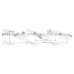 Capteur de vitesse de roue ABS FEBEST 04606-008 pour CITROEN, JEEP et plus encore... FEBEST