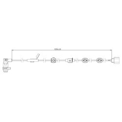 Capteur de vitesse de roue ABS FEBEST 04606-012 pour MITSUBISHI HUNTER, L200 FEBEST