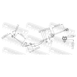 Capteur de vitesse de roue ABS FEBEST 04606-014 pour MITSUBISHI OE 4670A596 FEBEST
