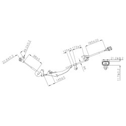 Capteur de vitesse de roue ABS FEBEST 04606-014 pour MITSUBISHI OE 4670A596 FEBEST