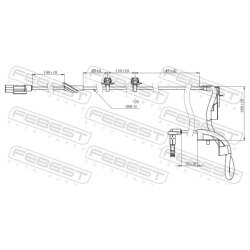 Capteur de vitesse de roue ABS FEBEST 04606-017 pour MITSUBISHI OE 4670A157 FEBEST