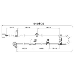 Capteur de vitesse de roue ABS FEBEST 04606-019 pour MITSUBISHI HUNTER, L200 FEBEST