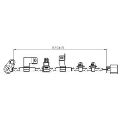 Capteur de vitesse de roue ABS FEBEST 04606-020 pour MITSUBISHI HUNTER, L200 FEBEST