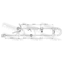 Capteur de vitesse de roue ABS FEBEST 04606-023 pour MITSUBISHI L200 FEBEST