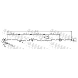 Capteur de vitesse de roue ABS FEBEST 04606-024 pour MITSUBISHI L200 FEBEST