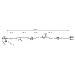 Capteur de vitesse de roue ABS FEBEST 04606-024 pour MITSUBISHI L200 FEBEST