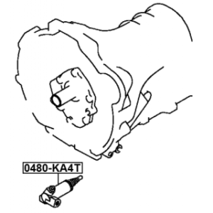 Cylindre récepteur d'embrayage FEBEST 0480-KA4T pour MITSUBISHI MR980832 FEBEST