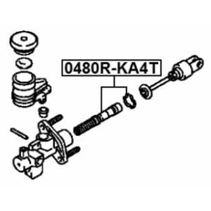 Kit de réparation de cylindre récepteur d'embrayage FEBEST 0480R-KA4T pour MITSUBISHI FEBEST