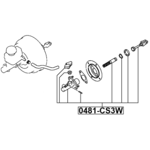 Maître-cylindre d'embrayage FEBEST 0481-CS3W pour MITSUBISHI LANCER FEBEST