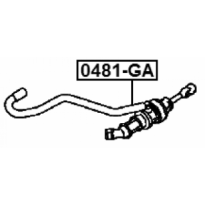 Maître-cylindre d'embrayage FEBEST 0481-GA pour MITSUBISHI 2345A041 FEBEST