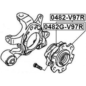 Roulement de roue arrière FEBEST 0482G-V97R pour MITSUBISHI SHOGUN FEBEST