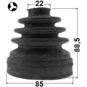 Kit de soufflet de joint homocinétique intérieur FEBEST 0515-BK23LHT pour VOLVO et plus encore... FEBEST