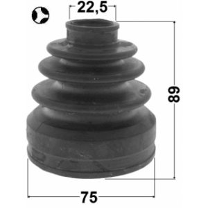Kit de soufflet de joint homocinétique intérieur FEBEST 0515-CWT pour MAZDA 5 FEBEST