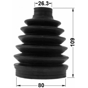 Kit de soufflet de joint homocinétique extérieur FEBEST 0517P-GHAT pour VW et plus encore... FEBEST