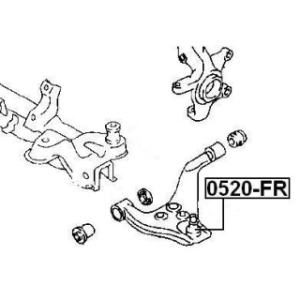 Front Lower Arm Ball Joint FEBEST 0520-FR OE Ref S10H-34-300A FEBEST