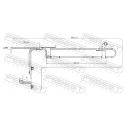 Capteur de vitesse de roue ABS FEBEST 05606-001 pour MAZDA 6 OE GS1D-43-73X FEBEST