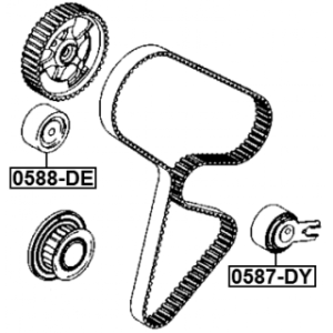 Poulie de tension de courroie de distribution FEBEST 0587-DY pour PEUGEOT et plus encore... FEBEST