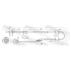 Capteur de vitesse de roue ABS FEBEST 07606-004 pour SUZUKI OE 56210-65J00 FEBEST