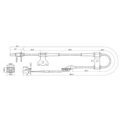 Capteur de vitesse de roue ABS FEBEST 07606-004 pour SUZUKI OE 56210-65J00 FEBEST