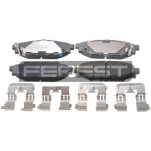 Kit de plaquettes de frein arrière FEBEST 0801-B13R pour SUBARU 26696-AG000 FEBEST