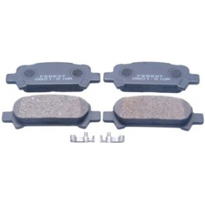 Kit de plaquettes de frein arrière FEBEST 0801-G10R pour SUBARU, MITSUBISHI 4605A644