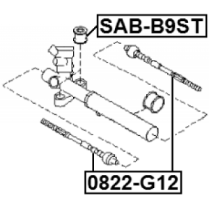 Biellette de direction FEBEST 0822-G12 pour SUBARU 34160-SC020 FEBEST