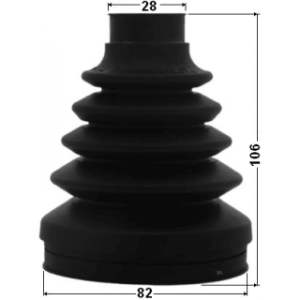 Kit de soufflet de joint homocinétique intérieur FEBEST 1015-CAP pour CHEVROLET et plus encore... FEBEST