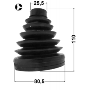 Kit de soufflet de joint homocinétique intérieur FEBEST 1015-J300T pour CHEVROLET, GMC, HOLDEN 13318004 FEBEST