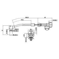 Capteur de vitesse de roue ABS FEBEST 10606-004 pour CHEVROLET, HOLDEN et plus encore... FEBEST