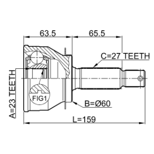 Joint homocinétique extérieur FEBEST 1210-006 pour MITSUBISHI RVR FEBEST