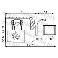 Kit de joint homocinétique FEBEST 1211-D7AT4WD pour HYUNDAI, KIA OE 49500-D7010 FEBEST