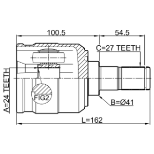 Joint homocinétique intérieur FEBEST 1211-TUC20MT pour HYUNDAI, KIA 49500-2S300 FEBEST