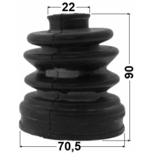 Kit de soufflet de joint homocinétique intérieur FEBEST 1215-CM10R pour BMW, HYUNDAI, KIA, SUZUKI FEBEST