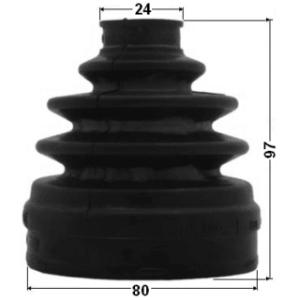 Kit de soufflet de joint homocinétique intérieur FEBEST 1215-IX35RH pour SUBARU, HYUNDAI, KIA, HONDA FEBEST