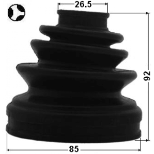 Kit de soufflet de joint homocinétique intérieur FEBEST 1215-TUCMTT pour HYUNDAI, KIA 49501-2E800 FEBEST