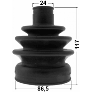 Kit de soufflet de joint homocinétique extérieur FEBEST 1217-TER pour HYUNDAI TERRACAN FEBEST